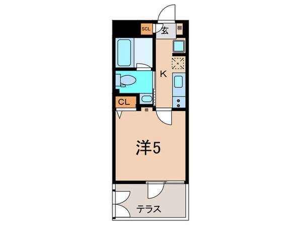 グランデュオ若林Ⅵの物件間取画像